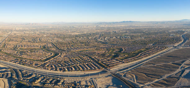 istock Aerial View of Housing Development in Nevada Desert 1069721994