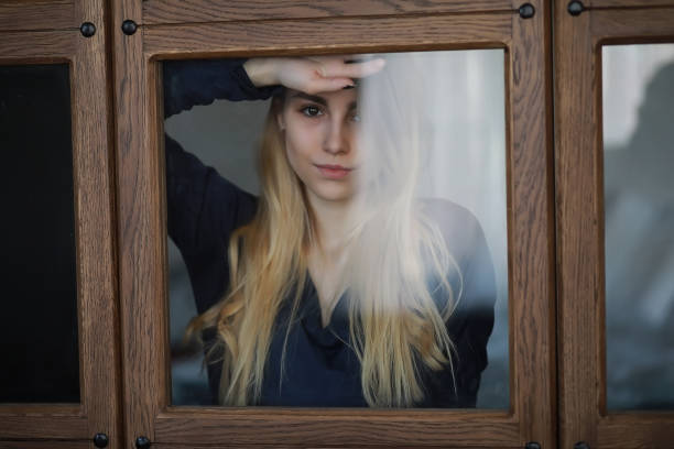 istock Young girl at home relaxing 1069733418