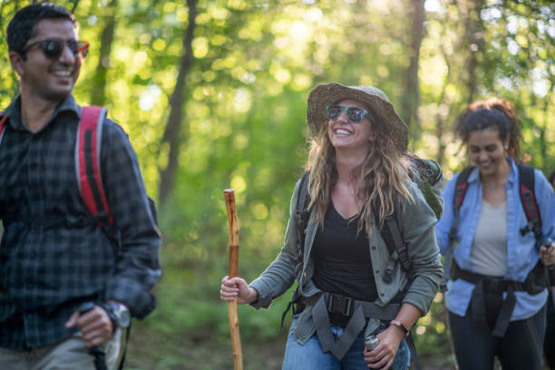 istock Hiking with friends in the summer 1069734900