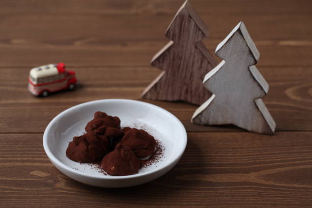 istock chocolate ganache crunch on wooden table 1069735758