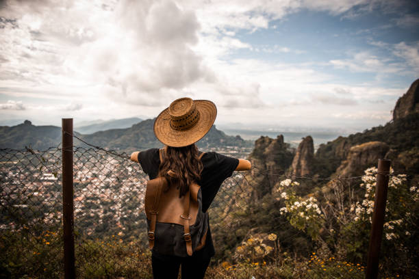 istock Woman enjoing the view. 1069737278