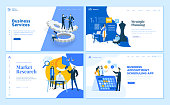 satz-von-flache-design-webseite-vorlagen