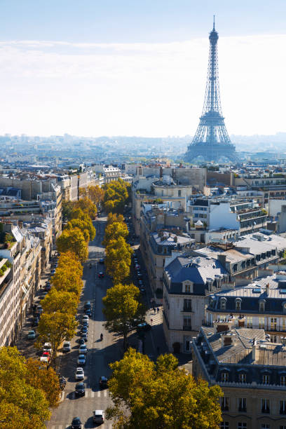 istock Aerial view of Paris with Eiffel Tower 1069749790