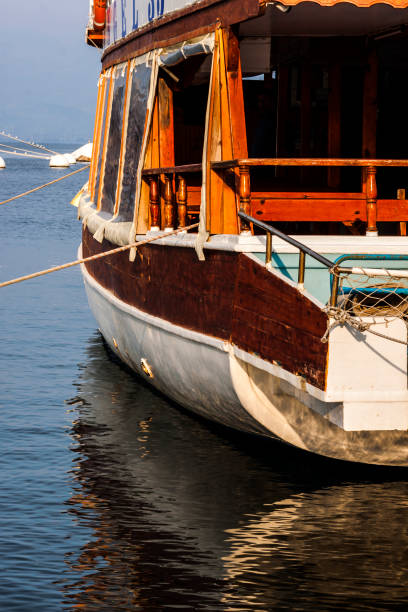 istock Close-up view on a boat on the sea - photography 1069752674