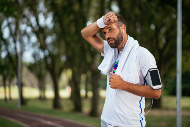 istock Sports man after running outdoors 1069771542