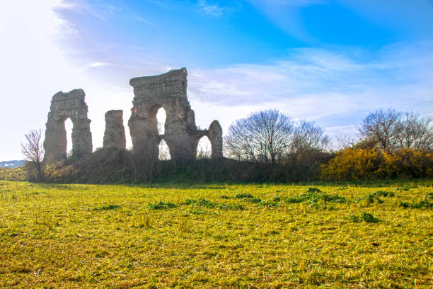 istock Aqueducts park on Appia street 1069776394