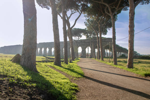 istock Aqueduct park on Appia street 1069776458