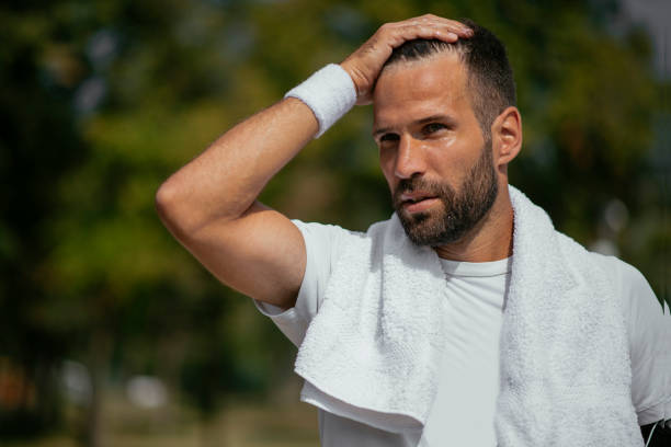 istock Sports man after training outdoors 1069778592