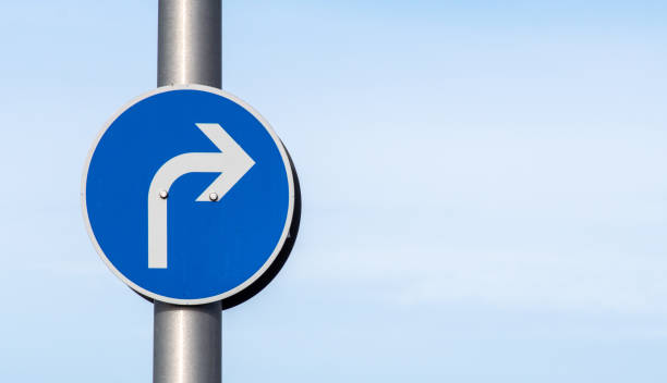 istock Low Angle View Of Road Sign Against Blue Sky 1069786284