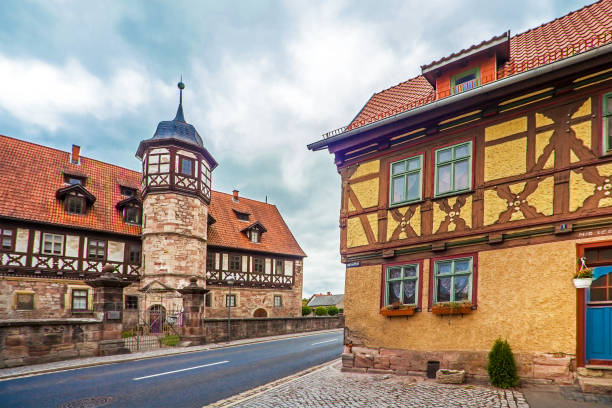 Wasungen in Thuringia Germany on October 27, 2018 Foundation house Damenstift
