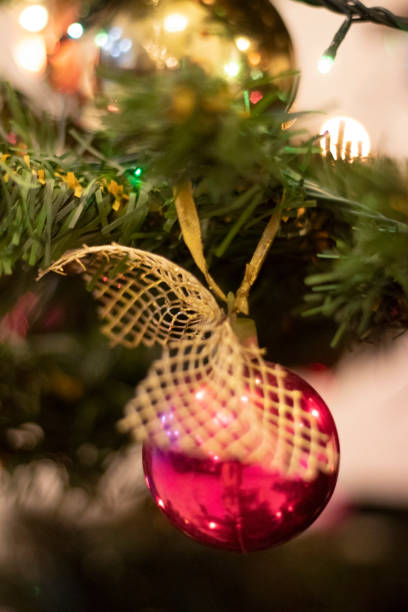 istock christmas decoration on the tree with lights 1069788582
