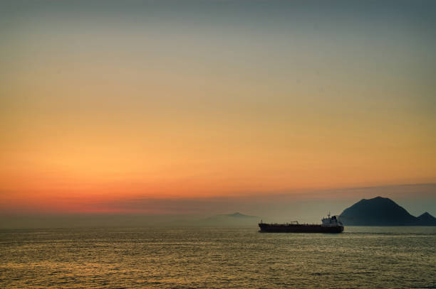 istock Watch the sunset on the passenger ship VD702 1069789026
