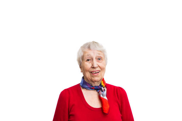 istock Old Woman with surprised expression on her face 1069790284