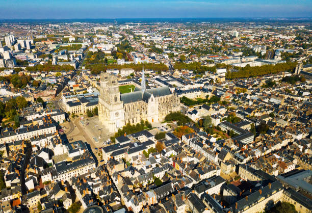 istock Aerial view of Orleans old center 1069806606