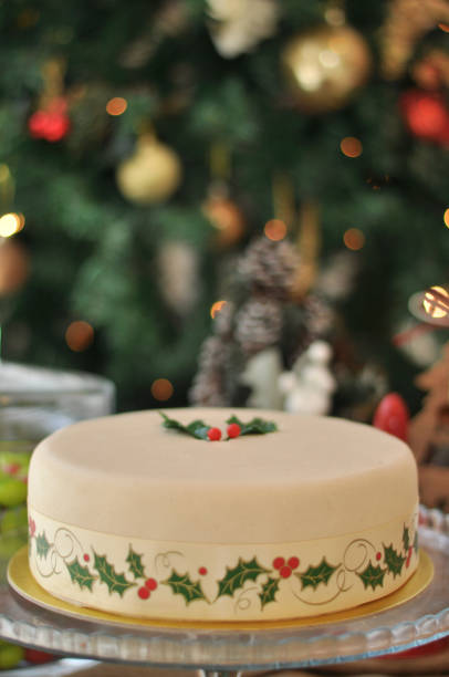 istock Delicious Marzipan Christmas Cake 1069815080