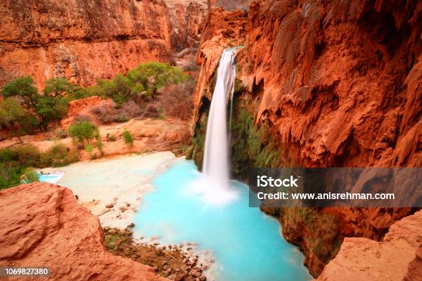 Landscape And Nature Photography Stock Photo - Download Image Now - Desert Area, Water, Havasu Falls