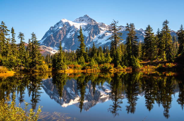 istock Mt. Shuksan Reflection in Autumn 1069833486