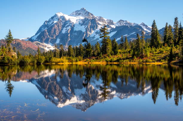 istock Mt. Shuksan Reflection in Autumn 1069833560