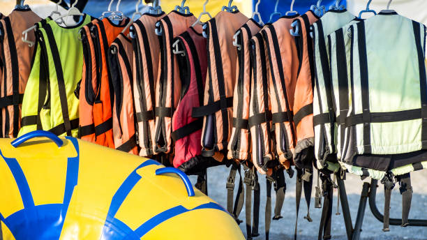 istock Colorful water life vest 1069839058