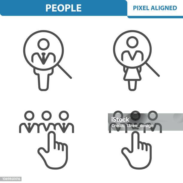 People Icons Stock Illustration - Download Image Now - Adult, Adults Only, Business