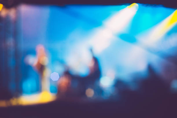 istock Blurred Stage at a Free Concert Outdoors in Europe. 1069853894