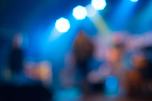 istock Blurred Stage at a Free Concert Outdoors in Europe. 1069853924