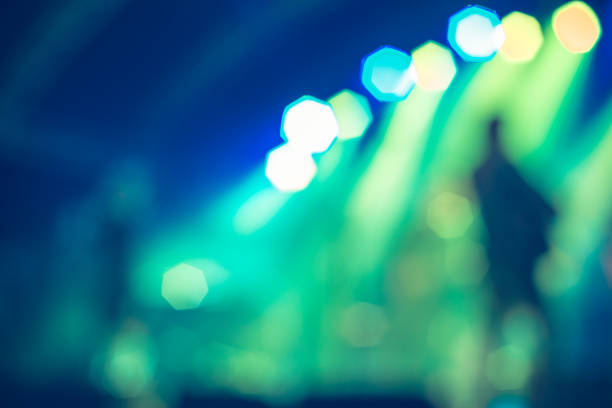 istock Blurred Stage at a Free Concert Outdoors in Europe. 1069853950