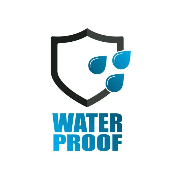 Vector illustration of waterproof