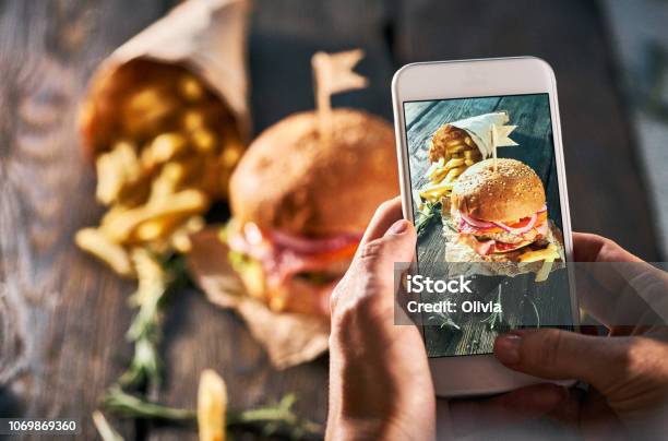 Food Photo For Personal Blog Stock Photo - Download Image Now - Food, Burger, Photography