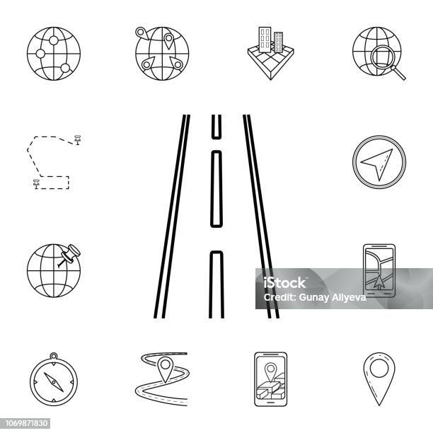 Track Icon Detailed Set Of Navigation Icons Premium Graphic Design One Of The Collection Icons For Websites Web Design Mobile App Stock Illustration - Download Image Now