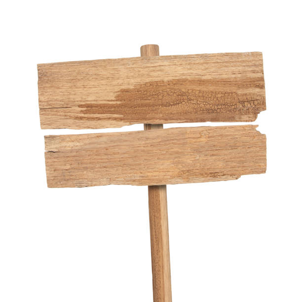 istock Wooden sign isolated on white 1069873948