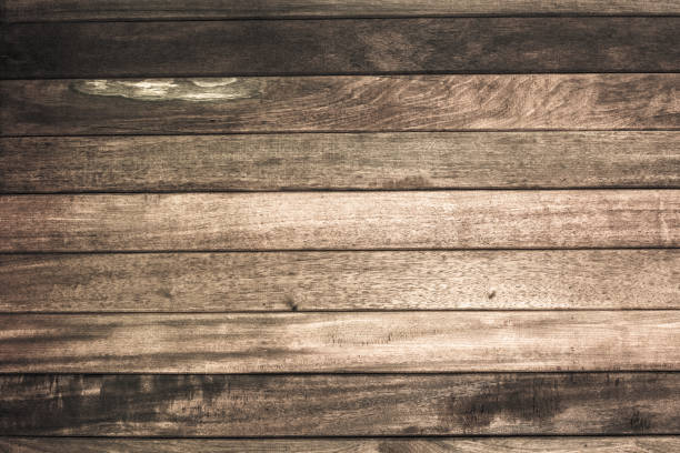 istock Wood table floor with natural pattern texture. Empty template  wood board can be used as background. 1069875896