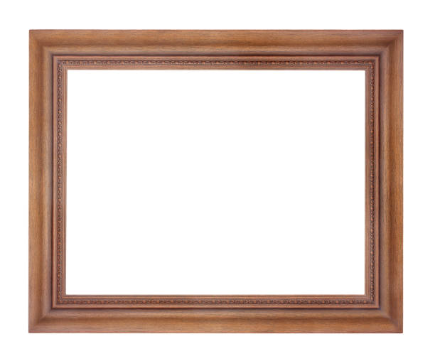 istock wooden picture frame isolated on white background 1069876198