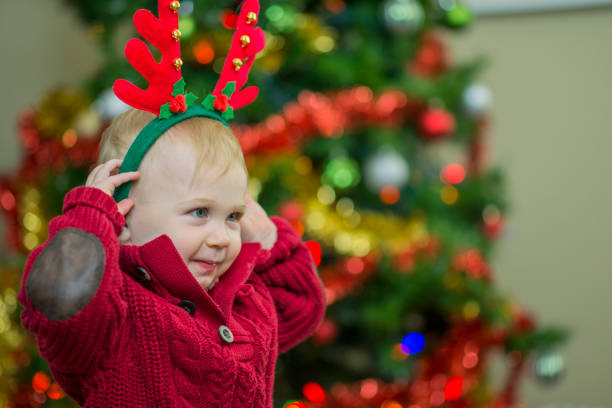 istock Trying Christmas Antlers On 1069877710