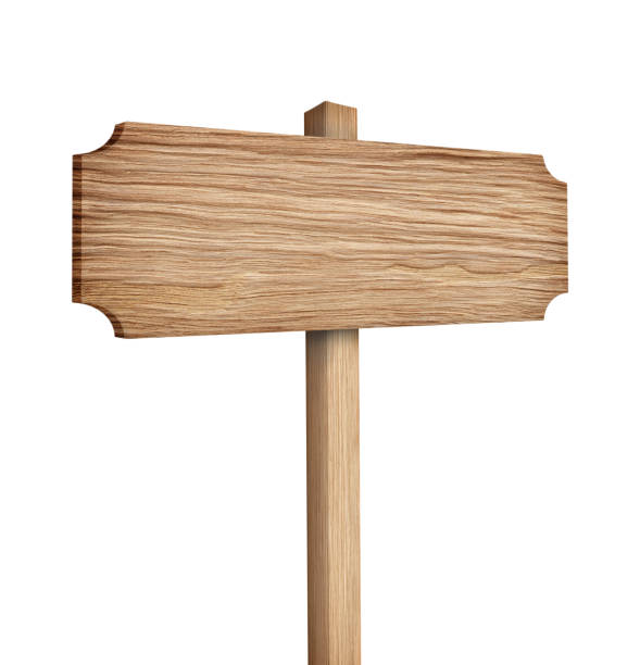 istock Wooden sign isolated on white 1069878194