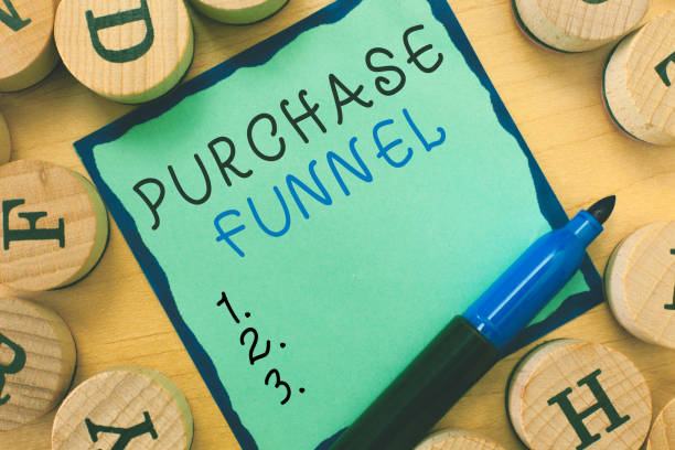 istock Writing note showing  Purchase Funnel. Business photo showcasing consumer  model which illustrates customer journey 1069879402