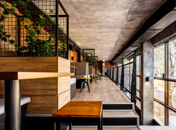 istock Interior of a modern industrial design pub 1069895778