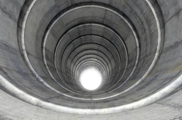 istock Abstract Geometric Shapes Tunnel 1069907738