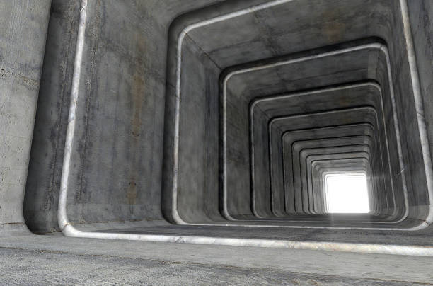 istock Abstract Geometric Shapes Tunnel 1069908072