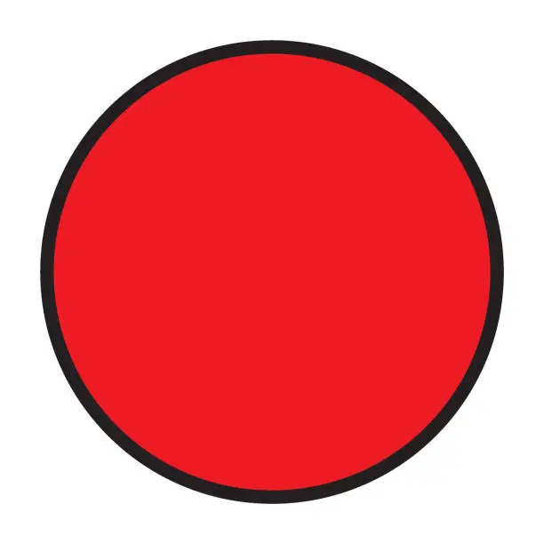 Vector illustration of Red Sticker