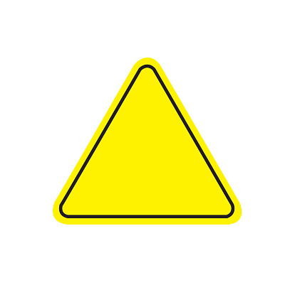 Attention Sign Icon Flat Graphic Design