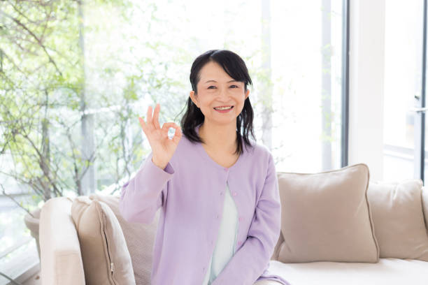 asian senior woman