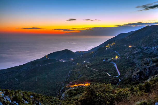 istock Night view of Petrovac, Montenegro. 1069919616