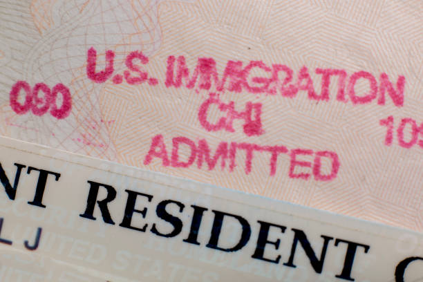 istock USA resident stamp in passport 1069922432