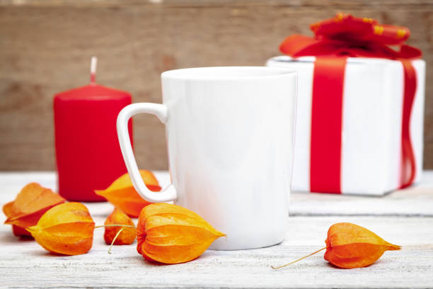 istock Mug mocap - a template for design for Christmas or New Year 1069922664