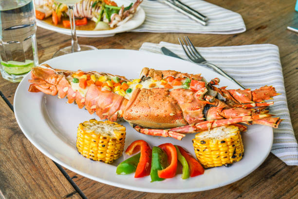 istock Steamed Lobster with vegetables 1069930926
