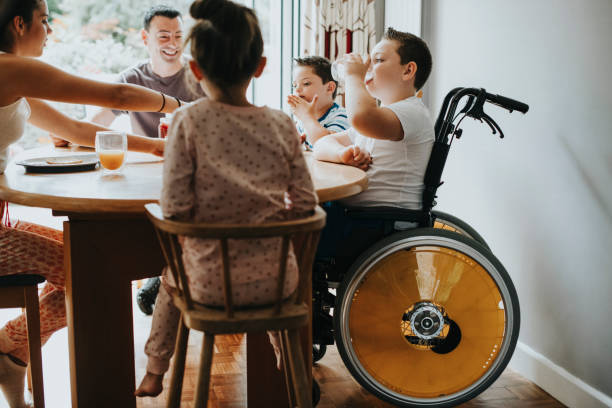 istock Family having breakfast in the morning 1069931212