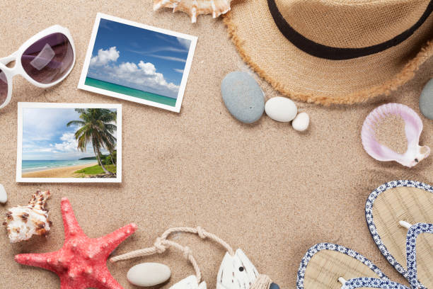 istock Travel vacation accessories and photos 1069949168
