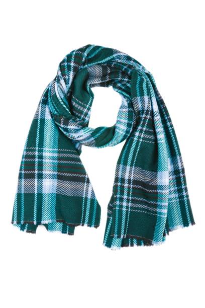 istock Blue wool scarf isolated on white background. 1069952754