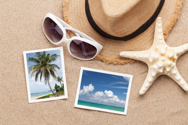 istock Travel vacation accessories and photos 1069955720